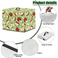 thumbnail image 5 of ZIATUBLES Apple Print Juicer Cover Canvas Kitchen Appliance Dust Cover with Top Handle Stain-Resistant Fruit-Themed Countertop Decor Accessories, Size L, 17 "W x 11 "D x 15 "H, 5 of 7