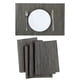 thumbnail image 5 of Alfombrillas de PVC extraíbles antideslizantes resistentes al calor Manteles individuales tejidos Gris oscuro 6 piezas, 5 of 8