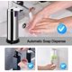 thumbnail image 5 of Dispensador automático de jabón de 250 ml, dispensador de jabón de acero inoxidable, dispensador de jabón infrarrojo sin contacto (2 piezas de acero inoxidable) Rojo Verde, 5 of 5
