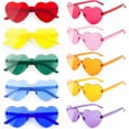 thumbnail image 1 of Lentes de Sol SIN MONTURA en Forma de Corazón SUNOVELTIES para Mujeres x10, 1 of 7