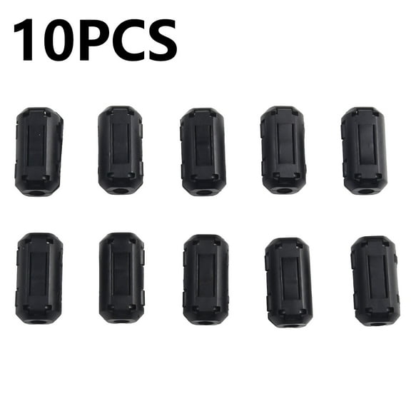10Pcs Toroidal Core Ferrite Bead Clip 5Mm Ferrite Core Noise Suppressor Filter Ring Cable Clip Rfi E-Mi For Cable Power Cord