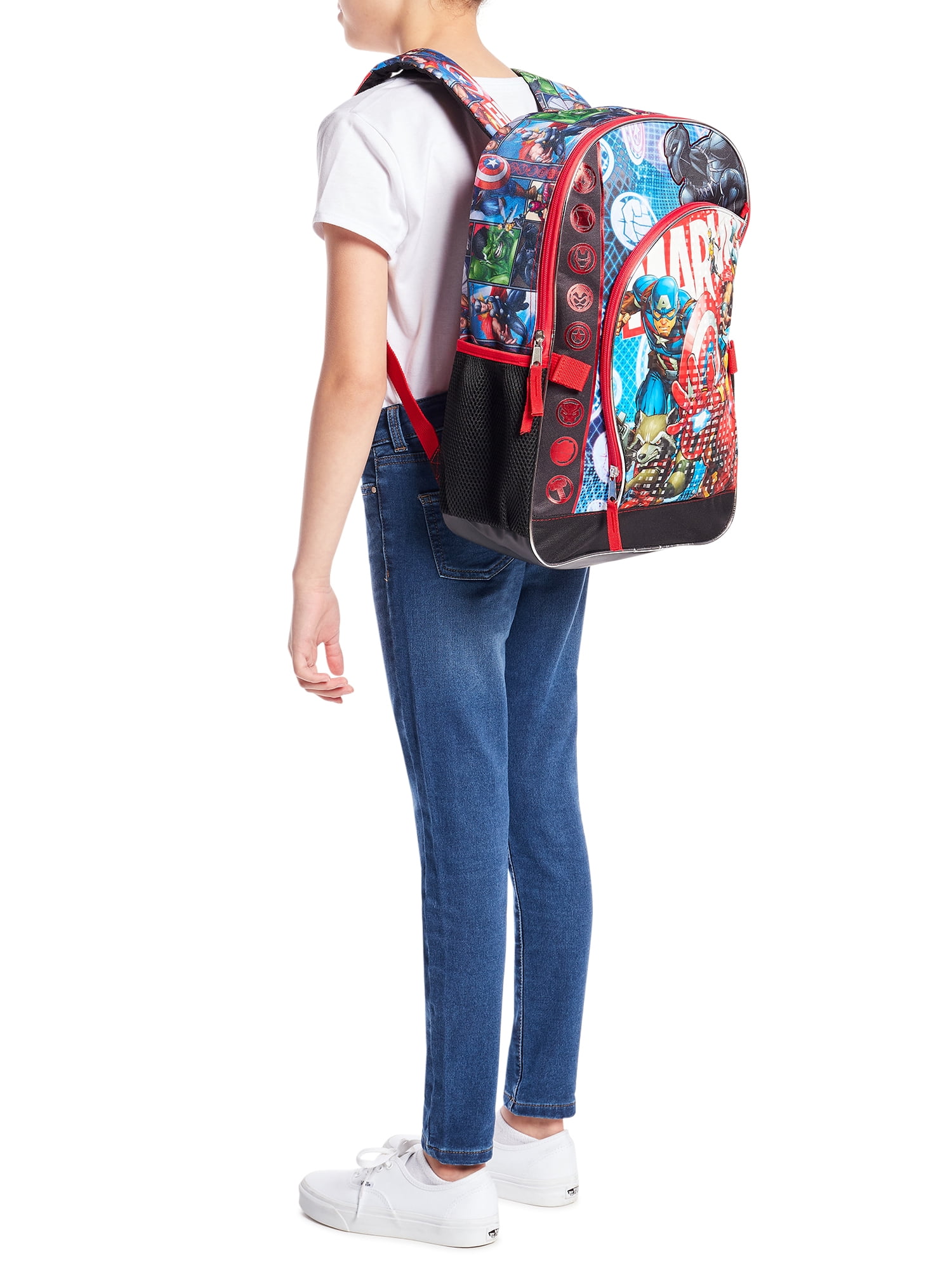 Marvel Universe Kids 17" Laptop Backpack and Lunch Tote Set, 4-Piece