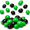 Black Green, variant on Hot Pink Link Balloons 6 Inch with Tail for Party Decorations
