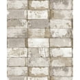 thumbnail image 1 of Natural Faux 2 - Modern Geometric Stone Wood Rustic Cream Wallpaper Roll, 1 of 2