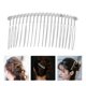 thumbnail image 2 of Peineta de alambre metálico para el cabello, 7,8 cm, 20 dientes, elegante, para manualidades, para velo de novia o boda (plateada), 2 of 8