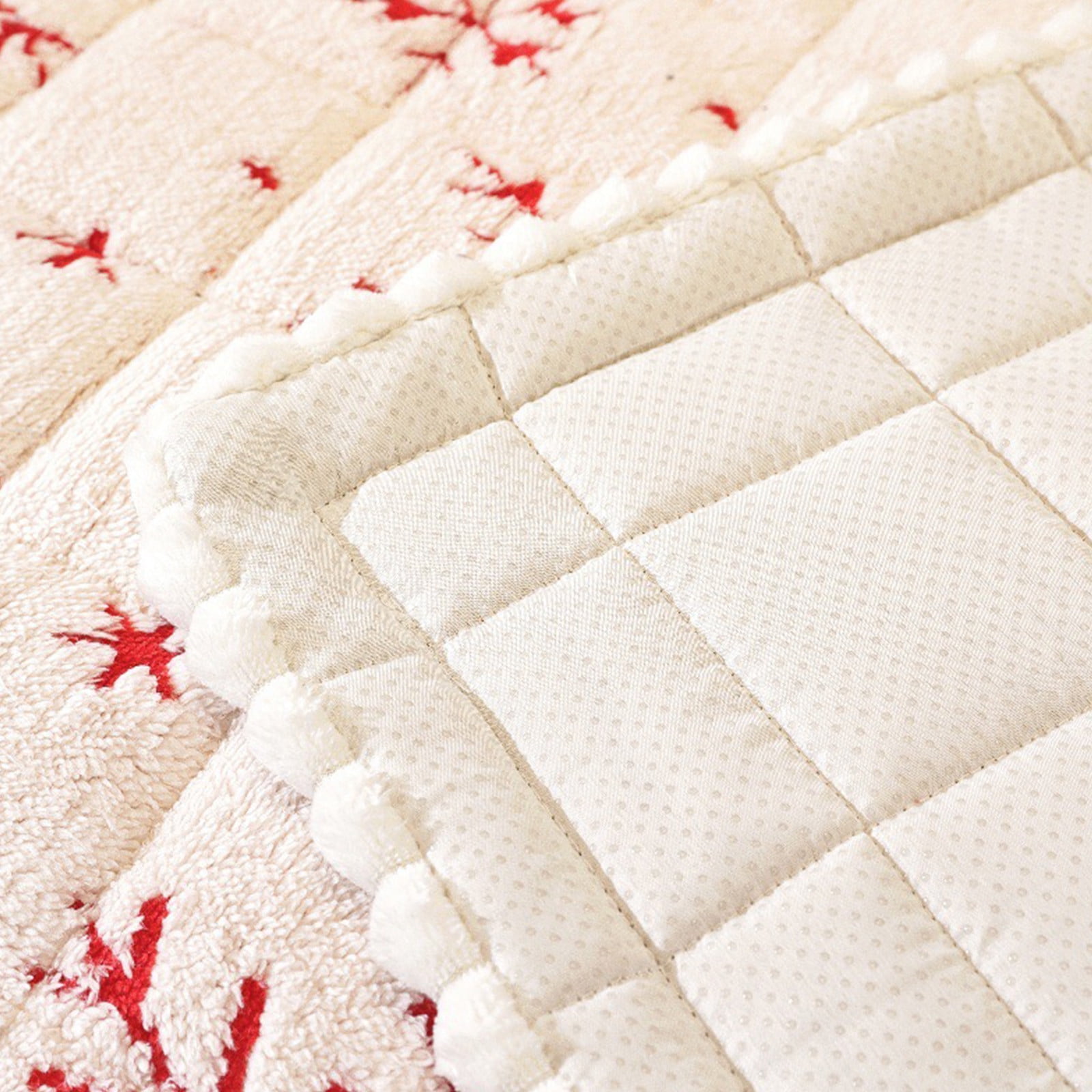 Taotanxi Thick Plush Sofa Cover, Non-Slip Pet Couch Cover for 1-3 Cushion Sofa, Christmas Couch Covers Protector for Dogs & Cats, Machine Washable