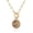 Aquarius-(1.20-2.18) Birthstone, variant on Pisces Necklace Paperclip Toggle Pendant for Women Constellation Zodiac Sign Necklace Astrology Horoscope Coin Pisces Jewelry Birthday Christmas Gift for Female