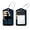 multicolored 2, variant on PhooArto 2 PCS Luggage Tag for Suitcase Bag Tags for Backpacks Baggage Handbag School Instrument Tag Label, Darts and Fire