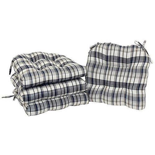 Mainstays Plaid Chair Pad