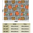 thumbnail image 3 of Thanksgiving Fall Pumpkin Throw Blanket, Cute Autumn Leaf Blanket for Adults, Soft Comfortable Pumpkins Fleece Carpet Blanket for Sofa Bed Couch, 3 of 6