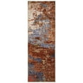 thumbnail image 3 of GlowSol 2'x6' Washable Runner Rug Modern Abstract Runner Rugs Soft Low Pile Non-Slip Bedroom Rugs for Kitchen Hallway Laundry, Red Blue, 3 of 8