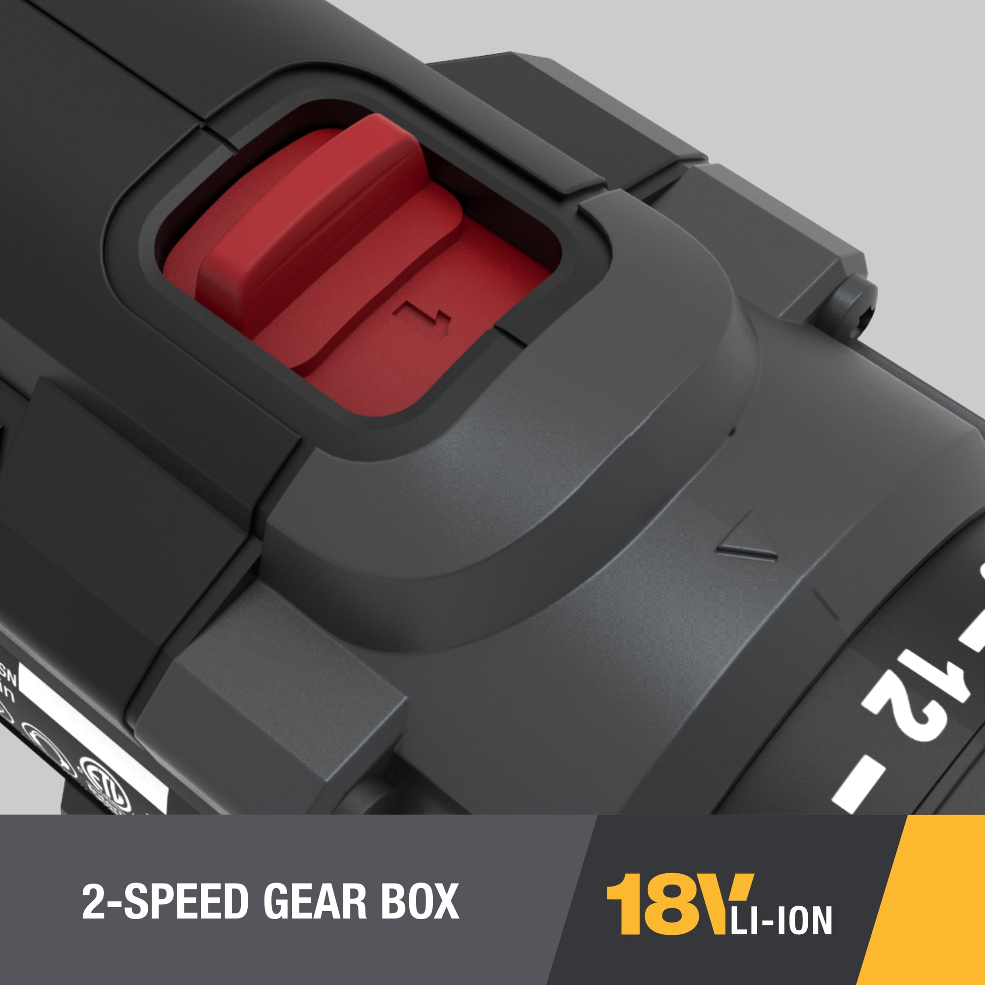 Caterpillar Cat® DX12 18V 1 FOR ALL  1/2” Cordless Hammer Drill with Brushless Motor and Two Batteries