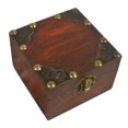 thumbnail image 1 of CNKOO 2Pcs Classical Wooden Jewelry Chest Box Treasure Storage Organizer Desk Decor, 1 of 6
