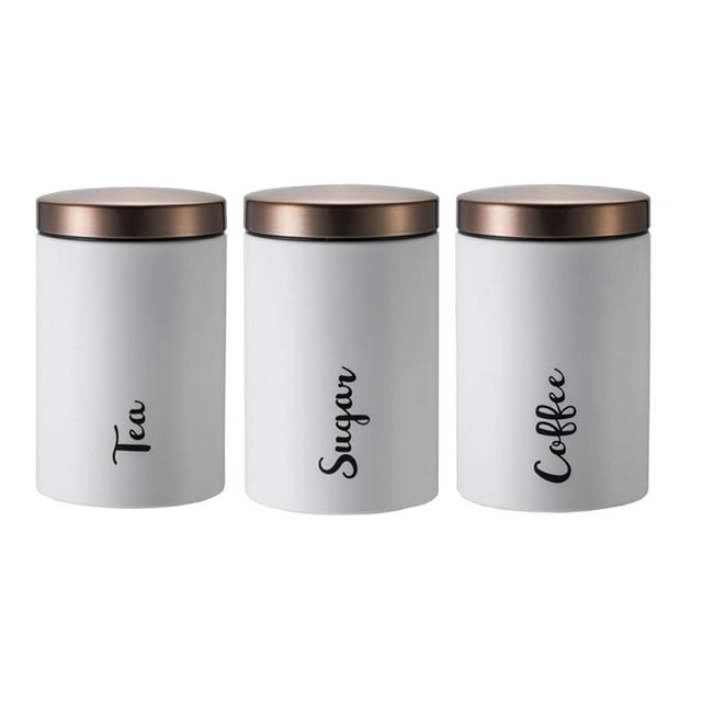 3Pcs Storage Canister Ornament Organizer for Household Dormitory Countertop Macarena Bote de almacenamiento de cocina