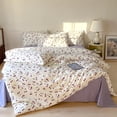 thumbnail image 1 of Juego de Funda Nórdica de Cerezas Moradas para Niñas, Juego de Ropa de Cama de Frutas para Verano 100% algodón., 1 of 7