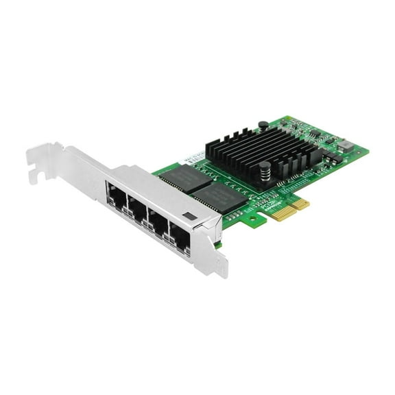 PCIe x1 Quad-port Copper Gigabit Network Adapter with Intel I350 (4 x RJ45)