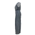 thumbnail image 6 of Hilenly Denim Jumpsuit for Women Sleeveless Stretch High Waisted Wide Leg Jean Rompers Button Down Denim Overalls, 6 of 10