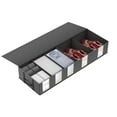 thumbnail image 4 of OUSITAID Under Bed Storage Bags Underbed Storage Container Organizers Shoes Storage Box with Durable Handle 5 Compartment Underbed Clothes Blanket Sweater Storage Bags with Clear Window f, 4 of 6