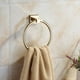 thumbnail image 2 of Anillo de toalla para baño 1 paquete, ganchos para toallero circulares de baño de cocina-dontodent de fondo redondo dorado Kuyhfg Sin marca, 2 of 3
