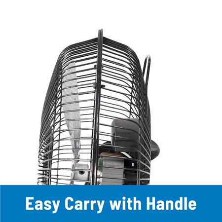 MAINSTAYS 9″ 3-SPEED HIGH VELOCITY METAL FAN WITH 360-DEGREE TILT AND WALL MOUNT