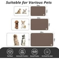 thumbnail image 3 of Pet Feeding Mat - Dark Grey Absorbent Dog Mat for Food and Water, No Stains Cat Bowl Mat, Easy to Clean Pet Placemats, Quick Dry Dog Water Dispenser Mat for Messy Drinkers 18"x28", 3 of 4