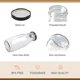 thumbnail image 3 of 3pcs 250ml Glass Milk Bottle with Pretty Black Lids Small Glass Jars for Decoration, 3 of 5