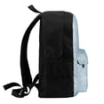 thumbnail image 4 of Lsque Snowflake Snowing Pattern Adult Backpack – Durable & Lightweight PU Canvas Storage Bag , 15” Laptop Compartment, and Multiple Pockets, 4 of 7