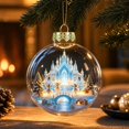 thumbnail image 4 of Fievgin Glowing Christmas Story Ornament, Light Up Mini Holiday Scene Transparent Globe with Warm LED for Tree Window Mantel, 4 of 6