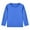 Blue, variant on Children's Long Sleeve T-Shirt Unisex Solid Color Round Neck Base Layer Tee Soft Breathable Polyester Spandex Blend Kids Top Casual Wear for Toddlers Boys Girls