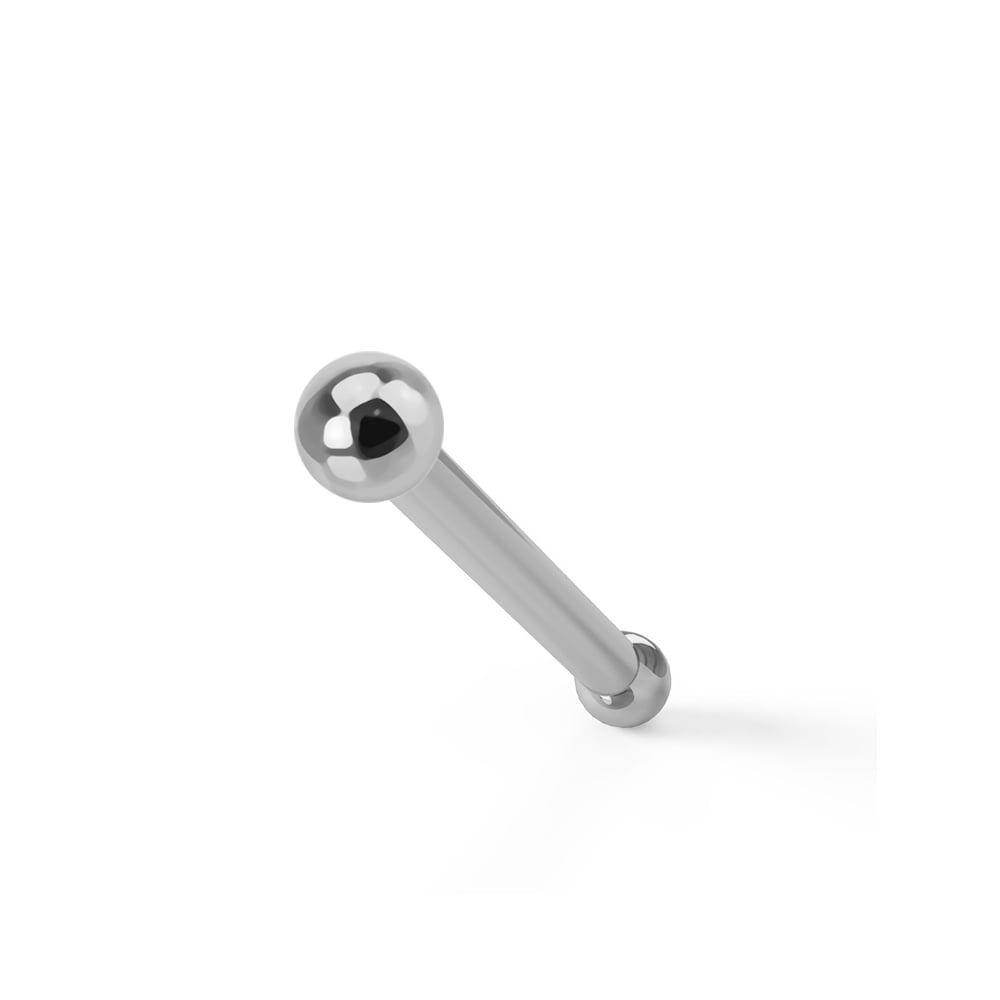 20G 18G Nose Bone Stud Nose Ring Surgical Steel with Ball Dome Flat Spike Top 