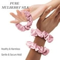 thumbnail image 3 of 12 Pcs Satin Scrunchies Silk Scrunchies Silk Hair Ties Set Ponytail Hair Ties for Women for All Hair Types and Textures,Prevents Frizz & Breakage,No Damage,2 Sizes (Gentle Colors, Plain Pattern), 3 of 7