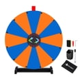 thumbnail image 1 of WinSpin 24" Display Prize Wheel Blue & Orange DIY Tabletop 12 Slots Modular Custom Spinning Wheel for Pop Up Trade Show, 1 of 9