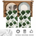 thumbnail image 5 of Dark Green Geometric Moroccan Kitchen Towels Set of 4, Abstract Art Ombre Modern Absorbent Dish Towels for Kitchen, Microfiber Hand Towel, Quick Drying Tea Towel for Cleaning Decorative Dishcloths, 5 of 7