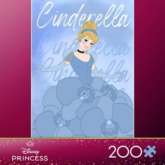 Ceaco Disney Princess Cinderella 200-Piece Interlocking Jigsaw Puzzle for Children Ages 8+