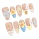 thumbnail image 2 of Paquete de 10 puntas de uñas postizas tipo prensa, puntiagudas, hechas a mano, acrílicas francesas, reutilizables, para mujer., 2 of 9