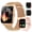 Gold, variant on Smart Watch Fits for Android and IPhone, 1.85 inch Fitness Tracker, Men Women's Smartwatch with Answer/Make Calls/120+ Sports Modes/Message Reminder, IP68 Waterproof, for Gift Rose