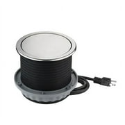 Link2Home Pop Up Outlet with USB, 3 Outlets, 2 USB Ports, Silver