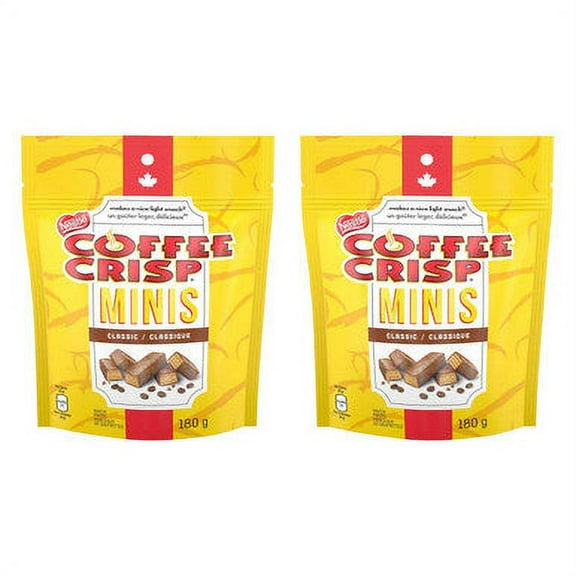 Coffee Crisp Minis 180g/6.3oz., 2-Pack {Imported from Canada}