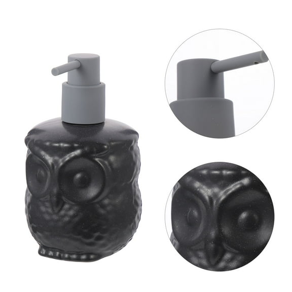 COMPUKAS Cartoon Owl Soap Dispenser Hand Soap Container With Pump Stylish Bathroom Decor For Use Present For Homeowners