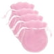thumbnail image 1 of Bolsas de terciopelo para collares VelvtyPink 5Pzas Rosa 7x9cm Terciopelo Bolsa en Forma de Calabaza., 1 of 2