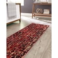 thumbnail image 3 of Rugs.com Saturn Collection Rug – 9 Ft Runner Burgundy Medium Rug Perfect For Hallways, Entryways, 3 of 9