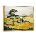 thumbnail image 2 of Designart "Yellow And Green Pastoral Bold horizon III" Modern Floater Framed Wall Decor, 2 of 7