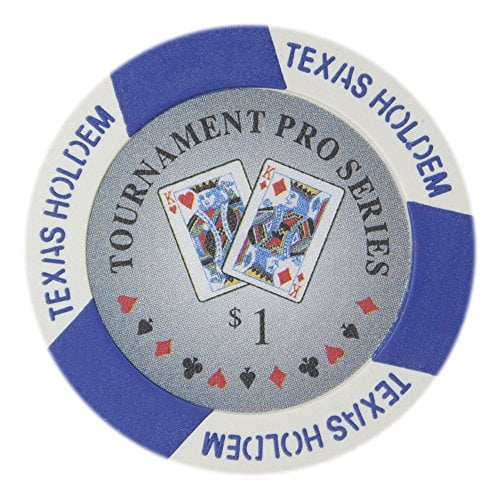 Tournament Pro Series 11.5g Poker Chips $25 Clay Composite 50-pack 