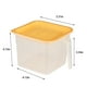 thumbnail image 3 of Xihbxyly Caja de Almacenamiento de Plástico, Organizador con Tapa Transparente, Diseño Apilable, Multiusos para Cocina y Refrigerador, Fácil de Limpiar, Ahorra Espacio, Transparente, Amarillo, Azul y, 3 of 7