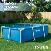 Intex 7.2 x 23 Rectangular Frame Above Ground Outdoor Splash Swimming Pool