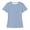 Light Blue, variant on Girls Shirts Short Sleeve Knit Shirt Casual Round Neck Tee Top Soft Blouse for School Kids Black 5 Years-6 Years