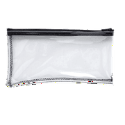 MMF, MMF234041720, Clear View Vinyl Zipper Bag, 1 Each, Clear