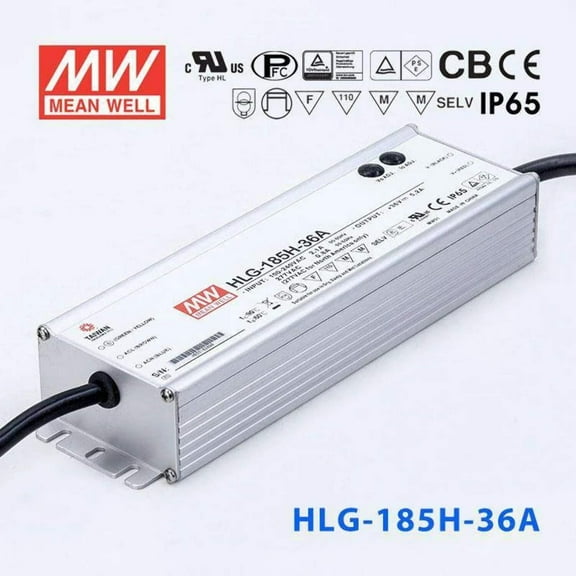 Mean Well HLG-185H-36A Power Supply 185W 36V - Adjustable