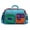 Blue, variant on Large Capacity Expandable Stylish Color Block Travel Duffel Bag Multi-Pocket Weekender Overnight Bag with Adjustable Shoulder Strap, Perfect for Sports Gym Vacation 