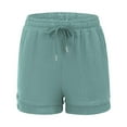 thumbnail image 3 of HAIJIE Plus Size Swim Shorts Elastic High Waist Tailored Shorts Sweatshorts Womens Cargo Shorts for Girlfriend High Waisted Beach Swimwear Bottoms Bathing Trunks with Liner, 3 of 4